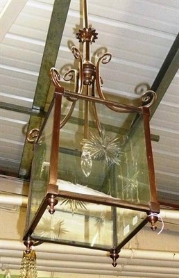 Lot 698 - Square hall lantern