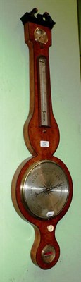 Lot 702 - A mahogany wheel barometer signed J.Wilson, Appleby