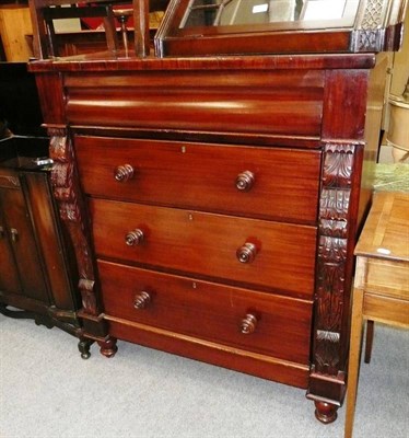 Lot 796 - A Victorian stained pine Scotch chest