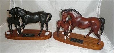 Lot 143A - Standing Beswick group "Black Beauty" and Spirit of Affection