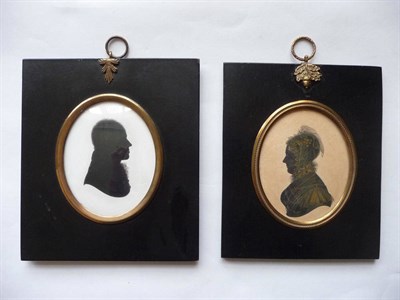 Lot 87 - John Miers and Studio (18th/19th century): Portrait Silhouette of a Gentleman, wearing period...