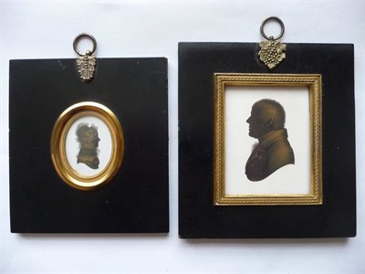 Lot 97 - Attributed to John Miers and Studio (18th/19th century): Portrait Silhouette of a Gentleman,...