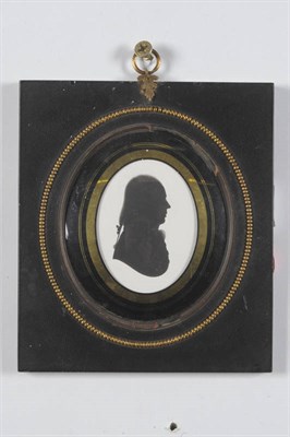 Lot 101 - Attributed to John Miers (18th/19th century): Portrait Silhouette of an Elegantly Dressed...