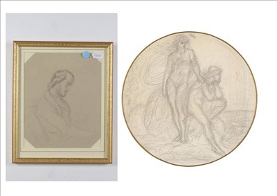 Lot 143 - Sir Joseph Noel Paton RSA (1821-1901) "Odyssey V, Ulysses restrained by Circe" Inscribed,...