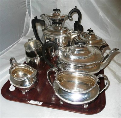 Lot 224 - Two plated tea sets