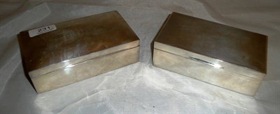 Lot 231 - Two silver cigarette boxes