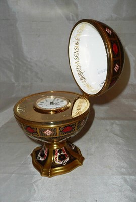 Lot 241 - Royal Crown Derby globe clock