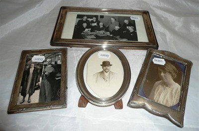 Lot 263 - Four silver picture frames