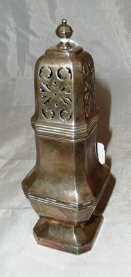 Lot 324 - A silver sugar caster, London, 1932, maker's mark HF