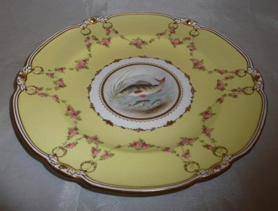 Lot 344 - Royal Crown Derby cabinet plate, Gresley