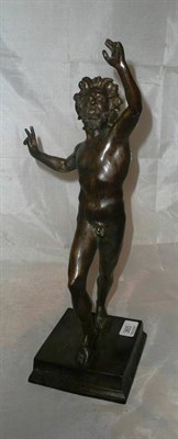 Lot 365 - A bronze model of a satyr