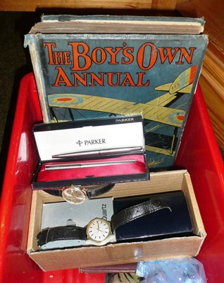 Lot 463 - Collector's items, including fountain pens, watches, tea set etc