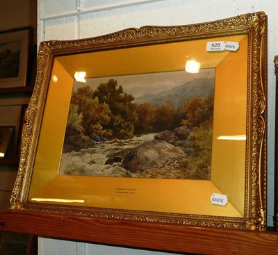 Lot 526 - Watercolour of a mountain stream, attributed to of E. M. Wimperis