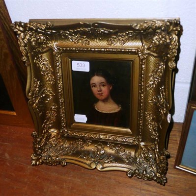 Lot 533 - Victorian portrait of a young girl