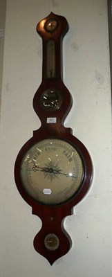 Lot 561 - Mahogany wheel barometer