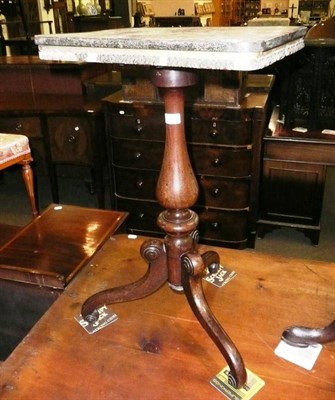 Lot 568 - A 19th century mahogany and part-painted tripod occasional table