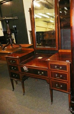 Lot 577 - A mahogany dressing table cross banded with satinwood