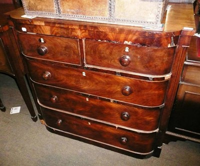 Lot 581 - A Victorian mahogany four height Scotch chest