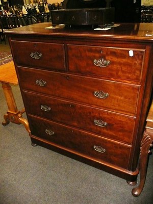 Lot 629 - A Victorian mahogany four height chest of drawers