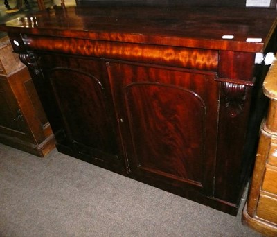 Lot 645 - A Victorian mahogany side cupboard