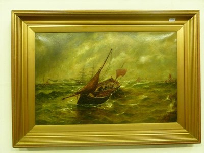 Lot 676 - Bernard Benedict Hemy, Shipping off the North East Coast, oil painting