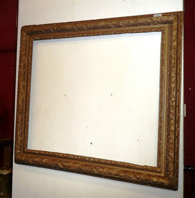 Lot 737 - A carved gilt wood picture frame