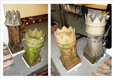 Lot 741 - Four Victorian chimneys