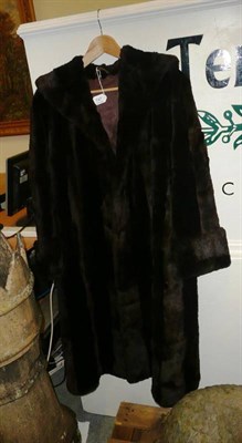 Lot 747 - Full length musquash fur coat