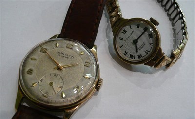 Lot 5 - A gent's watch 'Griffon' eight jewels, and an Excalibur lady's watch