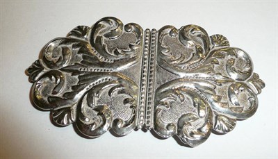 Lot 24 - A silver buckle