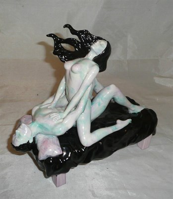 Lot 65 - Peggy Davies, hand painted figure 'Sexual Passion'
