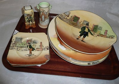 Lot 72 - Assorted Doulton Serieware plates, vase etc