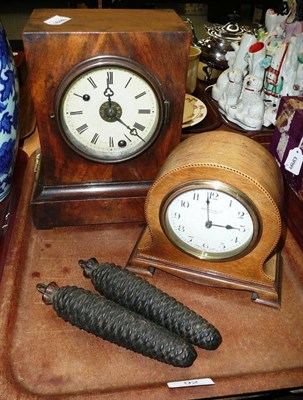 Lot 92 - A cuckoo clock and two other clocks (3)