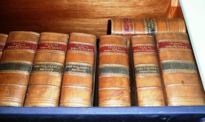Lot 114 - An attractive run of leather bound books