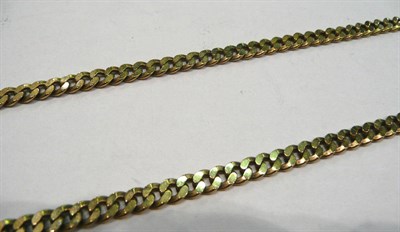 Lot 172 - A 9ct gold curb link necklace