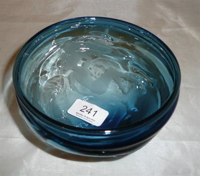 Lot 241 - A Scandinavian blue glass bowl by Patrick Stein and Theresa Hallgarten