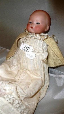 Lot 242 - Armand Marseille Baby Doll, impressed '541/2', with sleeping blue eyes, on a cloth body with...