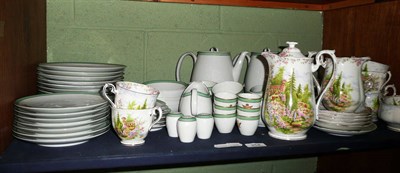 Lot 254 - Shelf of Rosenthal dinner service and Royal Albert 'Kentish Rockery' tea service