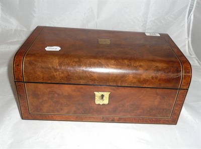 Lot 286 - A Victorian burr walnut writing slope