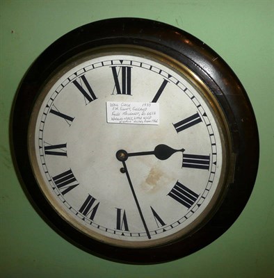 Lot 319 - A single fusee wall clock