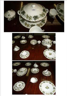 Lot 342 - A Royal Worcester 'Hop pattern' dinner service