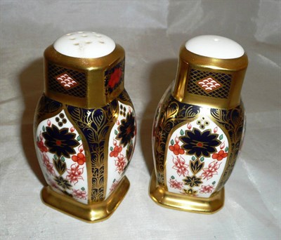 Lot 379 - Royal Crown Derby Imari salt and pepper