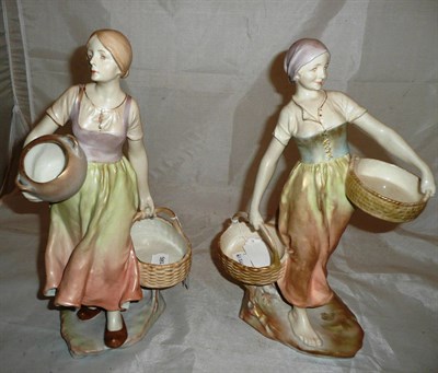 Lot 389 - A pair of Austrian figures