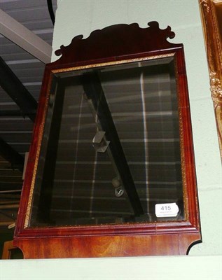 Lot 415 - Mahogany wall mirror