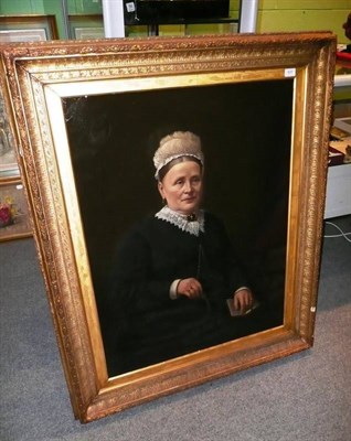 Lot 431 - Large gilt framed portrait of a Victorian lady