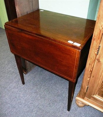 Lot 473 - 19th century mahogany commode in the form of a Pembroke table