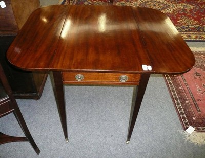 Lot 496 - 19th century mahogany Pembroke table