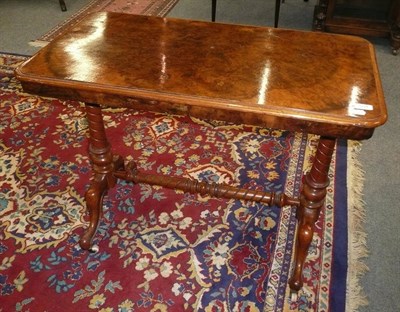 Lot 504 - Victorian walnut sidetable