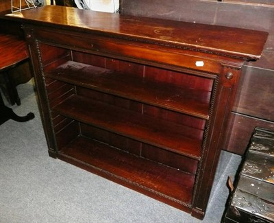 Lot 509 - A mahogany floor standing bookcase, with later top