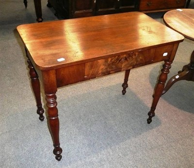 Lot 535 - Victorian mahogany side table with single drawer